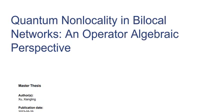 Quantum Nonlocality in Bilocal Networks: An Operator Algebraic Perspective featured image