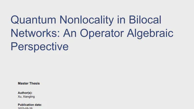Quantum Nonlocality in Bilocal Networks: An Operator Algebraic Perspective featured image